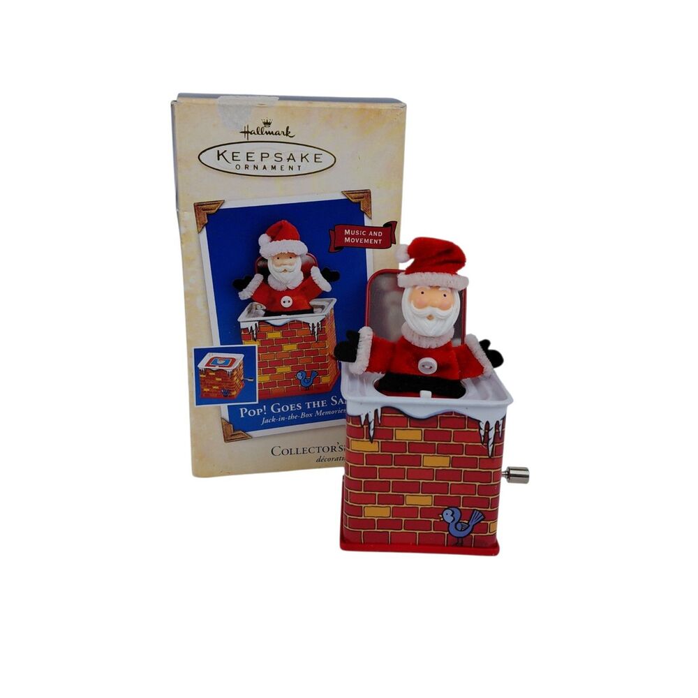 Hallmark Keepsake Christmas Ornament Pop Goes The Santa Jack In The Box